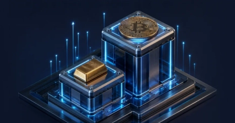Биткоин на 45% обогнал золото по динамике роста